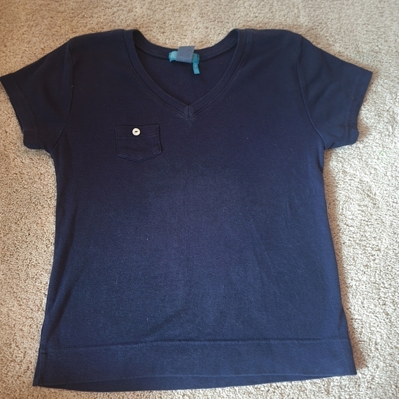 Fresh Produce Navy Blue Top S - Picture 1 of 9